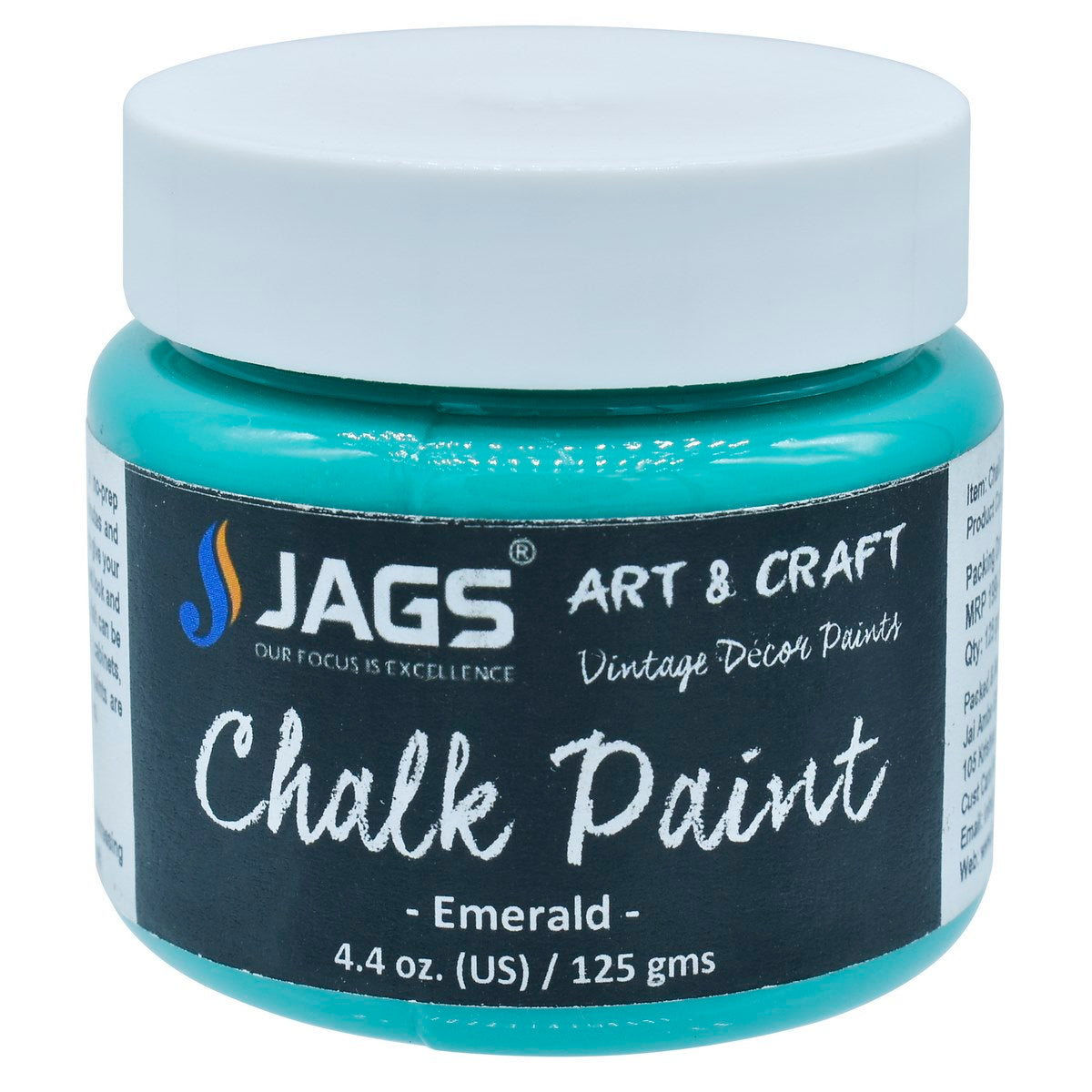 Gift To Love | Chalk Paint | Color : Emerald | Size : 4.4 Oz | Pcs : 125 Ml | Code : JACP07