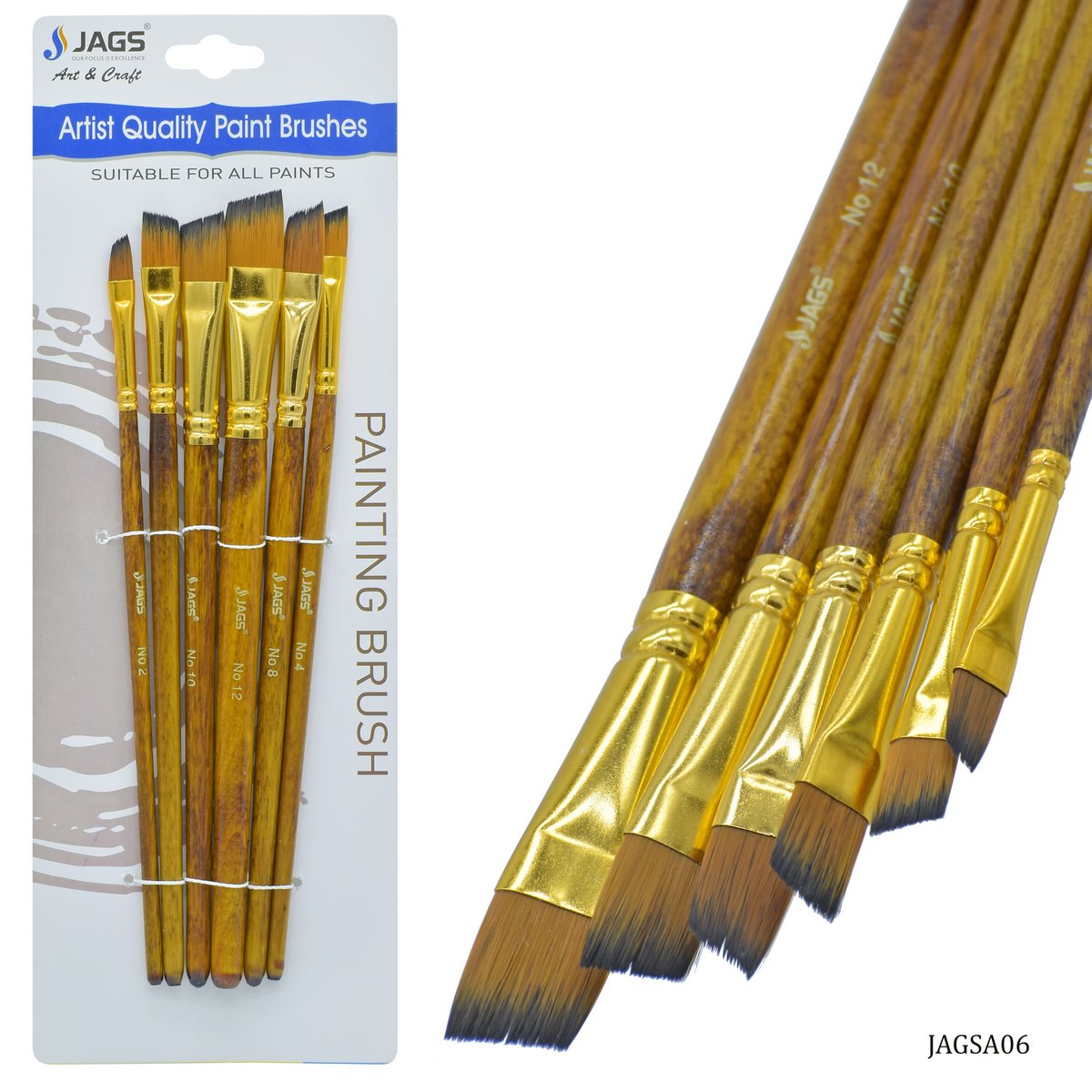 Gift To Love | Painting Brush | Pcs : Set Of 6 Pcs | Code : JAGSA06