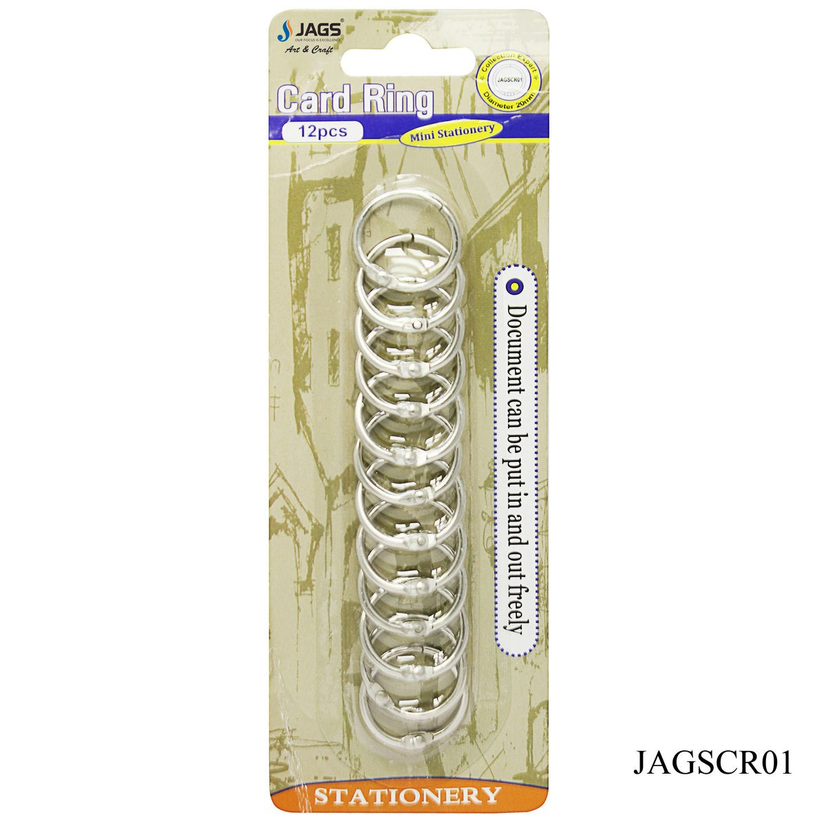 Gift To Love | Book Ring | Size : 20 Mm | Pcs : 12 Pcs | Code : JAGSCR01
