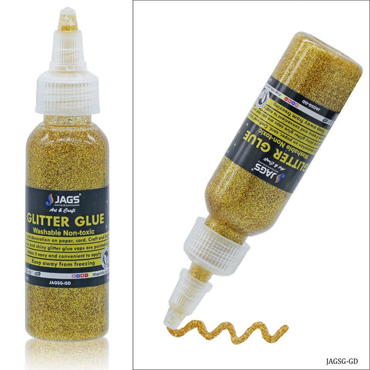 Gift To Love | Glitter Glue | Color : Gold | Size : 50 Ml | Code : JAGSG-GD