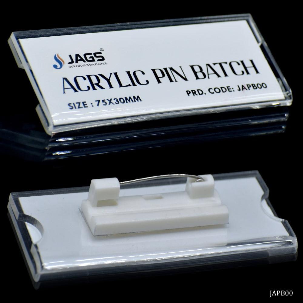 Gift To Love | Acrylic Pin Batch | Size : 75 X 30 Mm | Code : JAPB00
