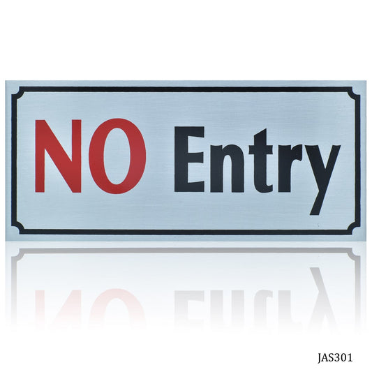 Gift To Love | Aluminum Sticker No Entry | Size : 3.5 X 8 | Code : JAS301