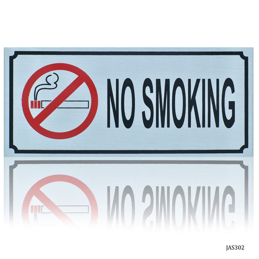 Gift To Love | Aluminum Sticker No Smoking | Size : 3.5 X 8 | Code : JAS302