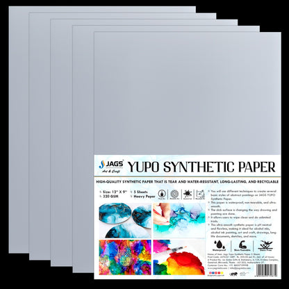 Gift To Love | Yupo Synthetic Paper | Size : 9 X 12 Inch | Pcs : 5 Sheets | Code : JAYS321