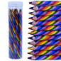 Gift To Love | Rainbow Swirl Colour Pencils Set Of 12Pcs | Code : JB-163-A