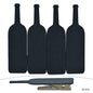 Gift To Love | Wooden Clip Bat Design | Color : Black | Pcs : 4 Pcs Set | Code : JB-834J