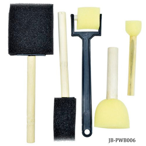 Gift To Love | Sponge Brush Set 5pcs Shapes | Code : JB-PWB006