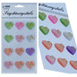 Gift To Love | Sticker Crystal Heart Multi Colour | Code : JB58-H
