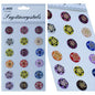 Gift To Love | Sticker Crystal Round Flower Multi Colour | Code : JB58-K