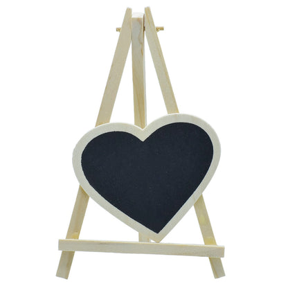 Gift To Love | Mini Black Board With Easel Heart | Color : Black | Size : Small | Code : JB817-S3