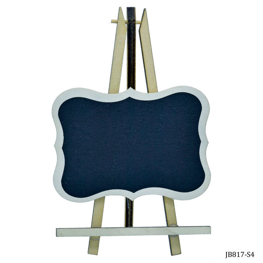Gift To Love | Mini Black Board With Easel Rectangle Design | Color : Black | Size : Small | Code : JB817-S4