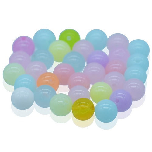 Gift To Love | Jags Beads Pastal Colours Multicolor 20Gs 10MM | Code : JBP10MM