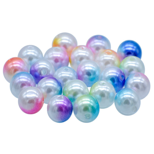 Gift To Love | Beads Pastel Rainbow | Color : Multicolour | Size : 12 Mm | Pcs : 20 Gsm | Code : JBRT12MM