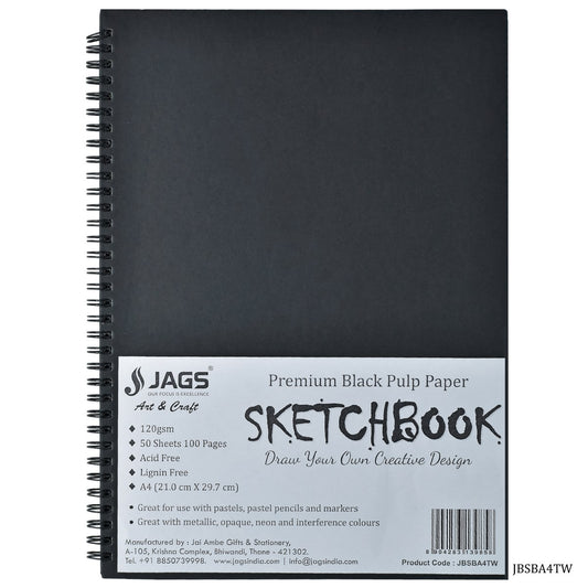 Gift To Love | Sketch Book | Color : Black | Size : A4 | Code : JBSBA4TW