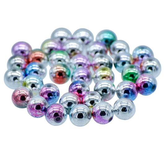Gift To Love | Craft Beads Rainbow | Color : Multicolour | Size : 10 Mm | Pcs : 20 Gsm | Code : JBSRN10MM
