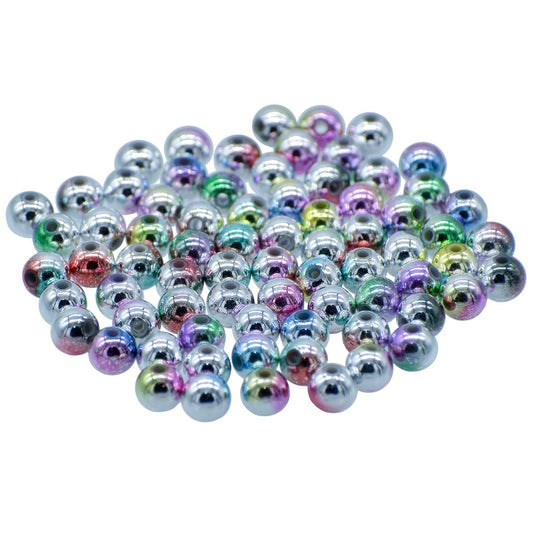 Gift To Love | Craft Beads Rainbow | Color : Multicolour | Size : 8 Mm | Pcs : 20 Gsm | Code : JBSRN8MM