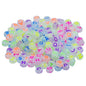 Gift To Love | Craft Beads Alphabet Neon | Size : 4 X 7 Mm | Pcs : 25 Gm | Code : JCB216