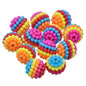 Gift To Love | Craft Beads Round Ball | Color : Colourful | Size : 12 Mm | Pcs : 12 Pcs | Code : JCB220