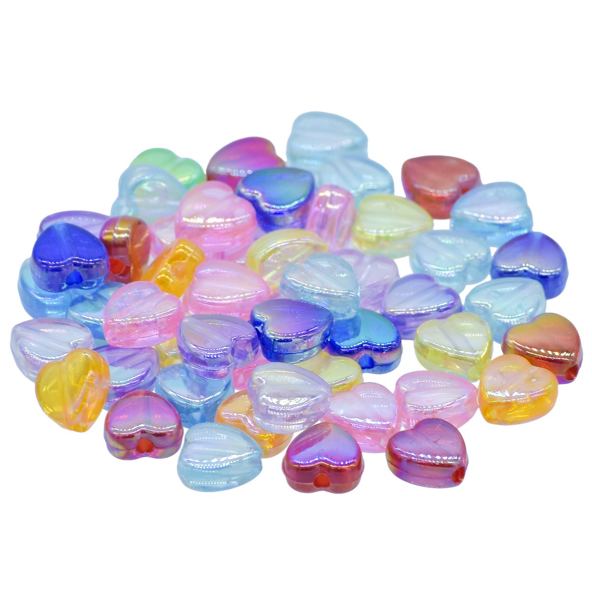 Gift To Love | Craft Beads Hearts | Pcs : 10 Gsm | Code : JCB225