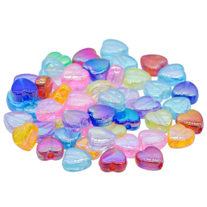 Gift To Love | Craft Beads Hearts | Pcs : 10 Gsm | Code : JCB225