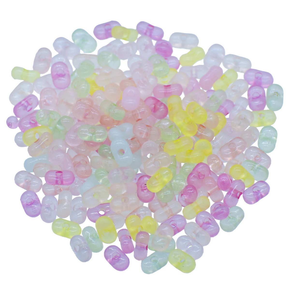 Gift To Love | Craft Beads Peanuts | Color : Colourful | Pcs : 10 Gsm | Code : JCB228