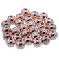 Gift To Love | Craft Beads Round | Color : Copper | Size : 12 Mm | Pcs : 25 Gsm | Code : JCBCR12MM