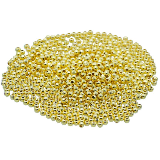 Gift To Love | Craft Beads Round | Color : Golden | Size : 4 Mm | Pcs : 25 Gsm | Code : JCBGD4MM