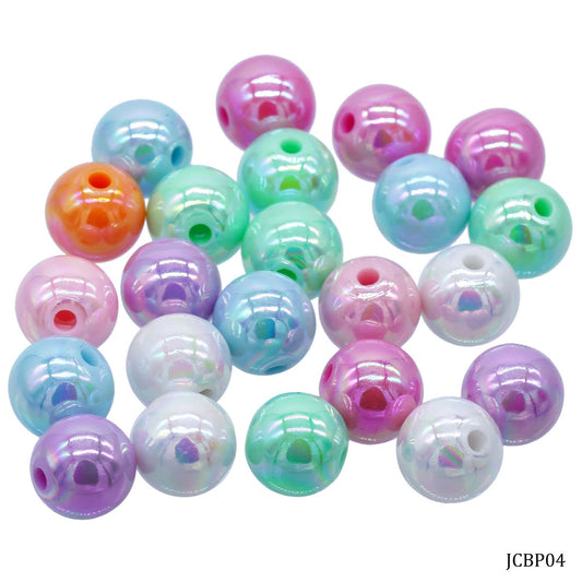 Gift To Love | Craft Beads Pastel | Size : 12 Mm | Pcs : 20 Gsm | Code : JCBP04