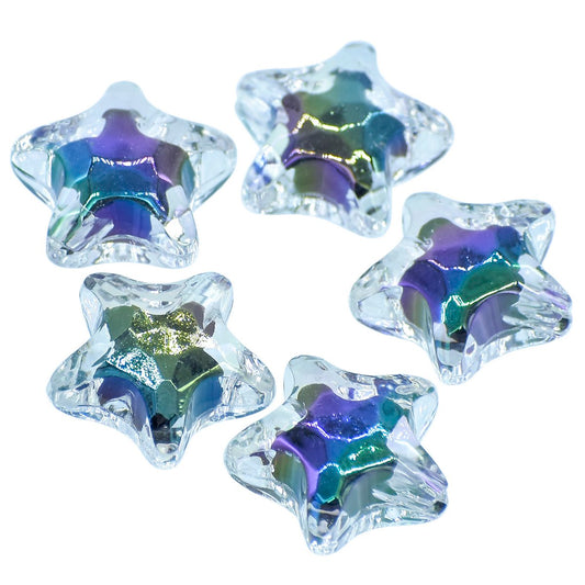 Gift To Love | Beads Two Colour Rainbow Star | Pcs : Set Of 5 | Code : JCCP45