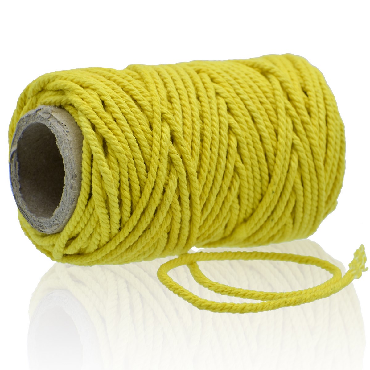 Gift To Love | Cotton Colour Thread 9 Play | Color : Yellow | Size : 30 Gram | Code : JCCT10