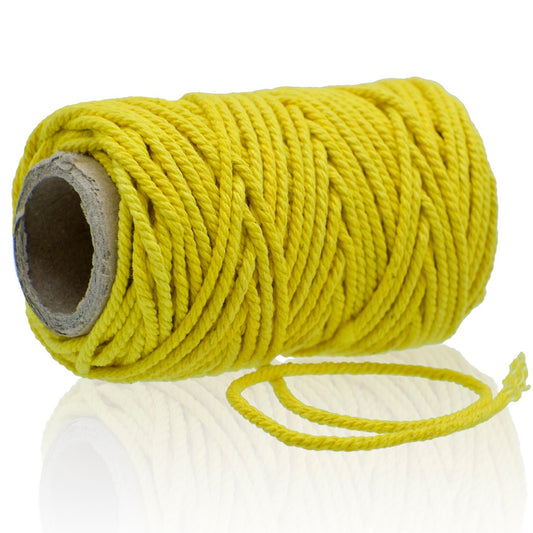 Gift To Love | Cotton Colour Thread 9 Play | Color : Yellow | Size : 30 Gram | Code : JCCT10