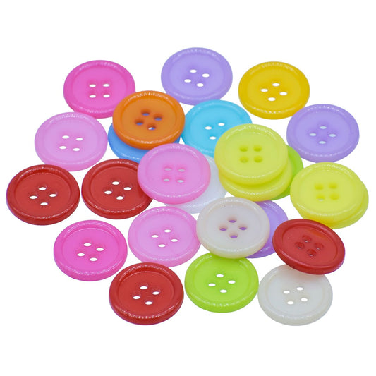 Gift To Love | Craft Decorative Button Round | Size : 28L | Pcs : 25 Pcs | Code : JCDBP18