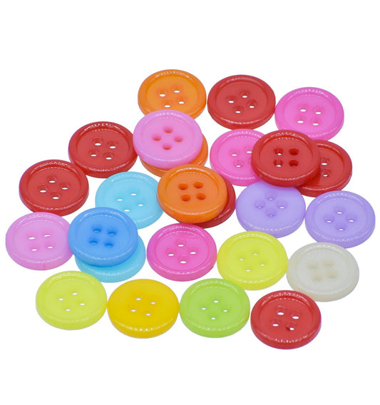 Gift To Love | Craft Decorative Button Round | Size : 24L | Pcs : 25 Pcs | Code : JCDBP19