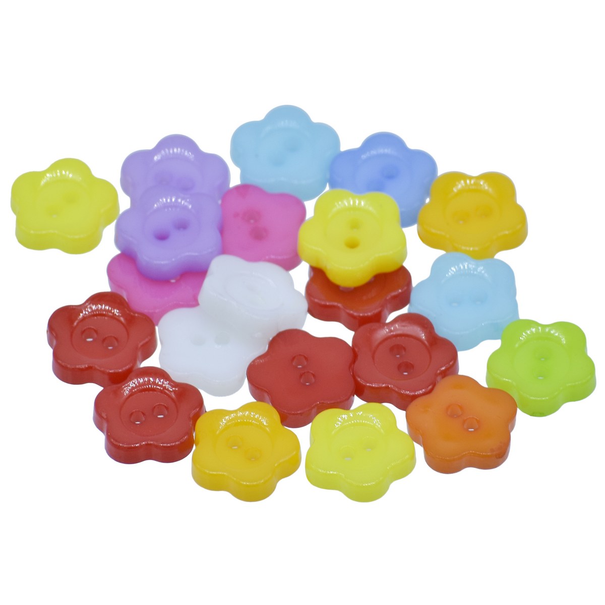 Gift To Love | Decorative Button Flower | Size : 18 L | Pcs : 20 Pcs | Code : JCDBP28