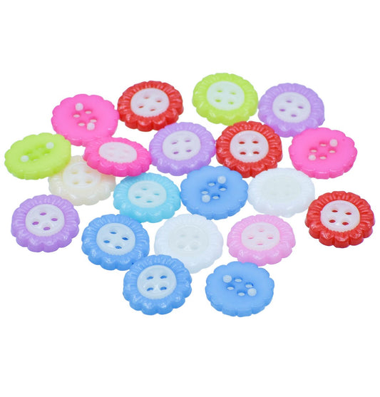 Gift To Love | Decorative Button Flower | Size : 24 L | Pcs : 20 Pcs | Code : JCDBP34