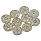 Gift To Love | Craft Decorative Button Round Flower | Size : 20L | Pcs : 10 Pcs | Code : JCDBP37