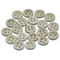 Gift To Love | Craft Decorative Button Round | Size : 11 Mm | Pcs : 20 Pcs | Code : JCDBR11MM