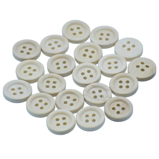 Gift To Love | Craft Decorative Button Round | Size : 13 Mm | Pcs : 20 Pcs | Code : JCDBR13MM
