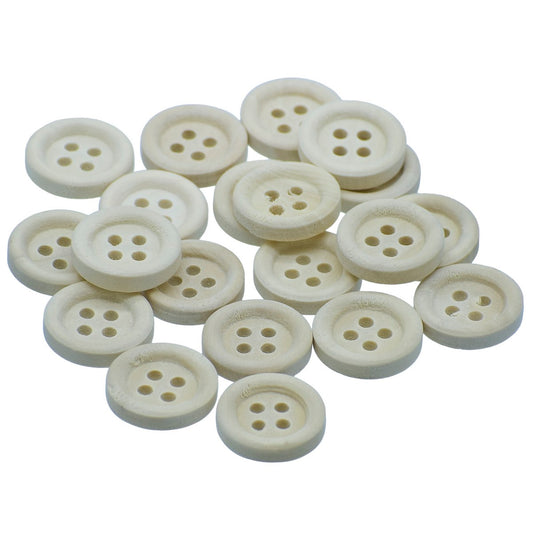 Gift To Love | Craft Decorative Button Round | Size : 15 Mm | Pcs : 20 Pcs | Code : JCDBR15MM