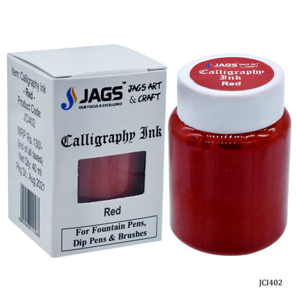 Gift To Love | Calligraphy Inks | Color : Red | Pcs : 40 Ml | Code : JCI402