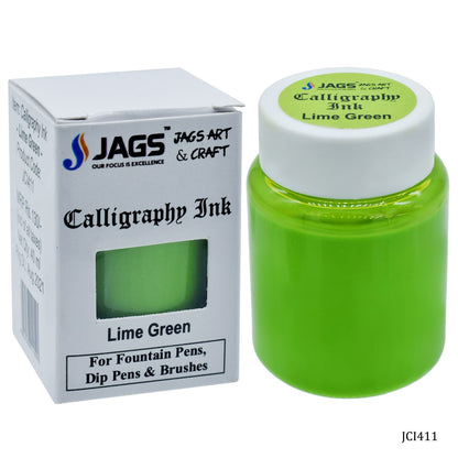 Gift To Love | Calligraphy Inks | Color : Lime Green | Pcs : 40 Ml | Code : JCI411