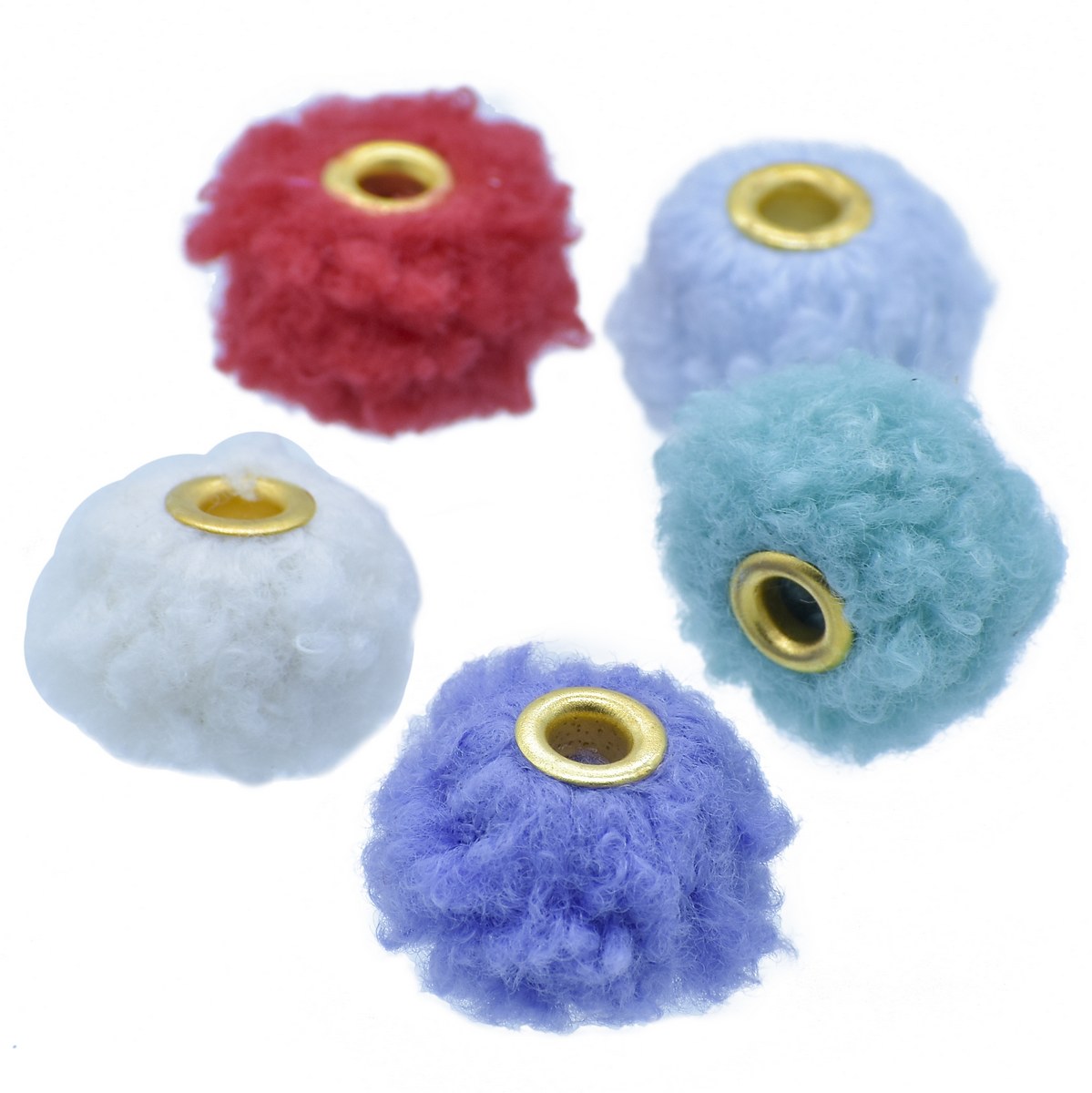Gift To Love | Beads Fur Round | Pcs : Set Of 5 Pcs | Code : JCPP12