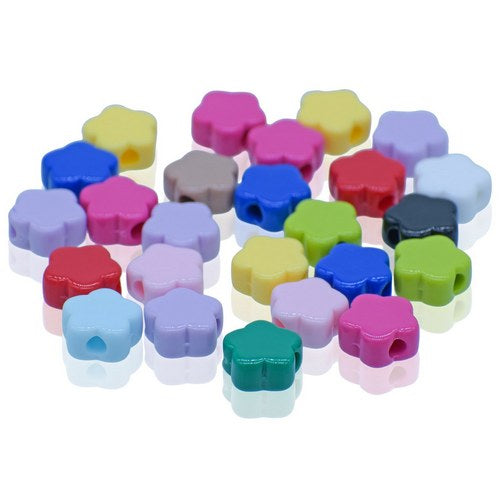 Gift To Love | Jags Beads Flower Shape Multicolour 25Gram | Code : JCPP20