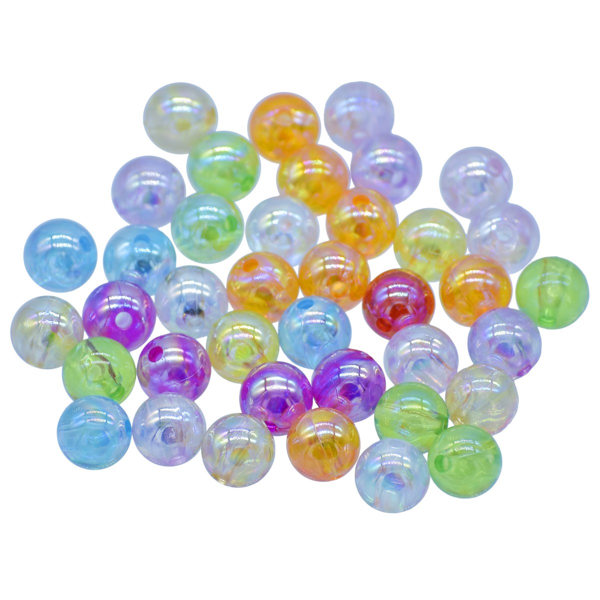 Gift To Love | Beads Crystal Rainbow | Color : Multicolor | Size : 10 Mm | Pcs : 20 Gsm | Code : JCPS10MM