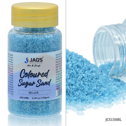Gift To Love | Coloured Sugar Sand | Color : Blue | Pcs : 150 Gms | Code : JCS150BL