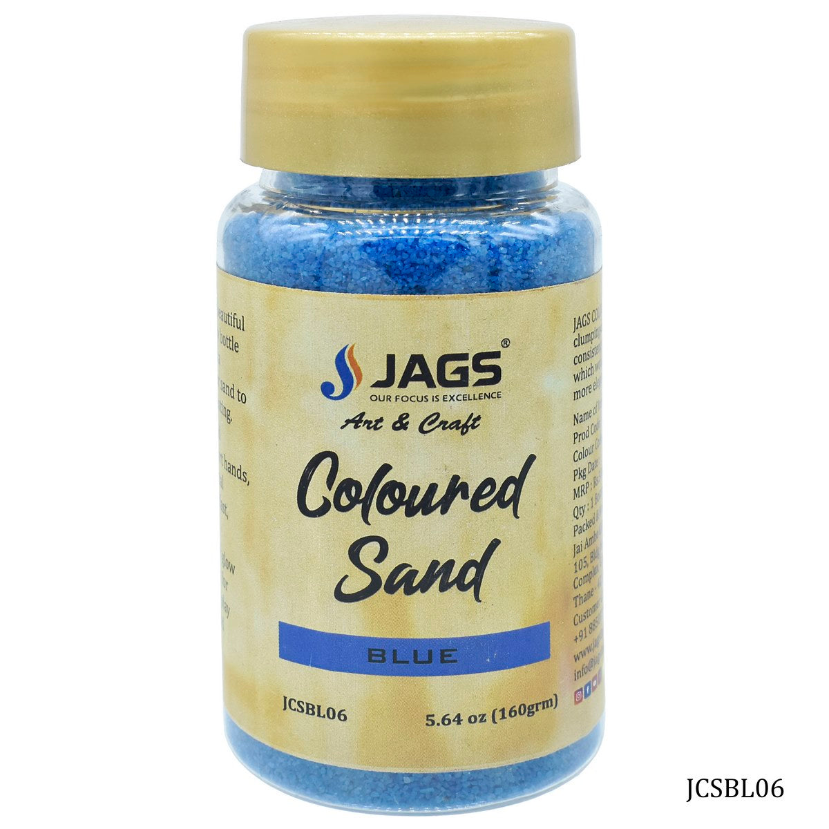 Gift To Love | Coloured Sand | Color : Blue | Pcs : 160 Gms | Code : JCSBL06