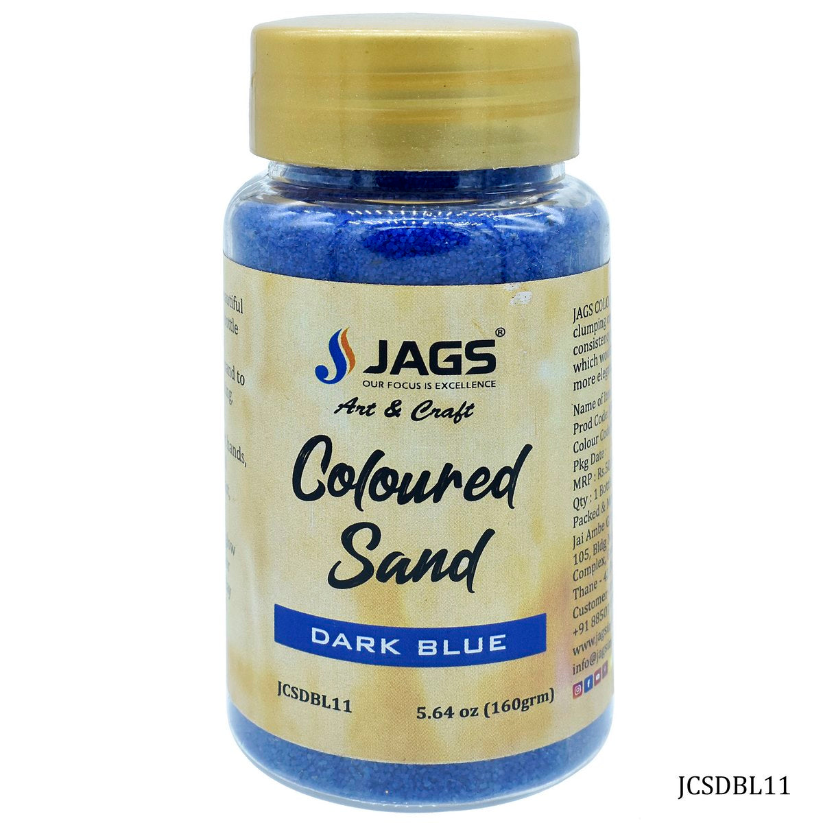 Gift To Love | Coloured Sand | Color : Dark Blue | Pcs : 160 Gms | Code : JCSDBL11