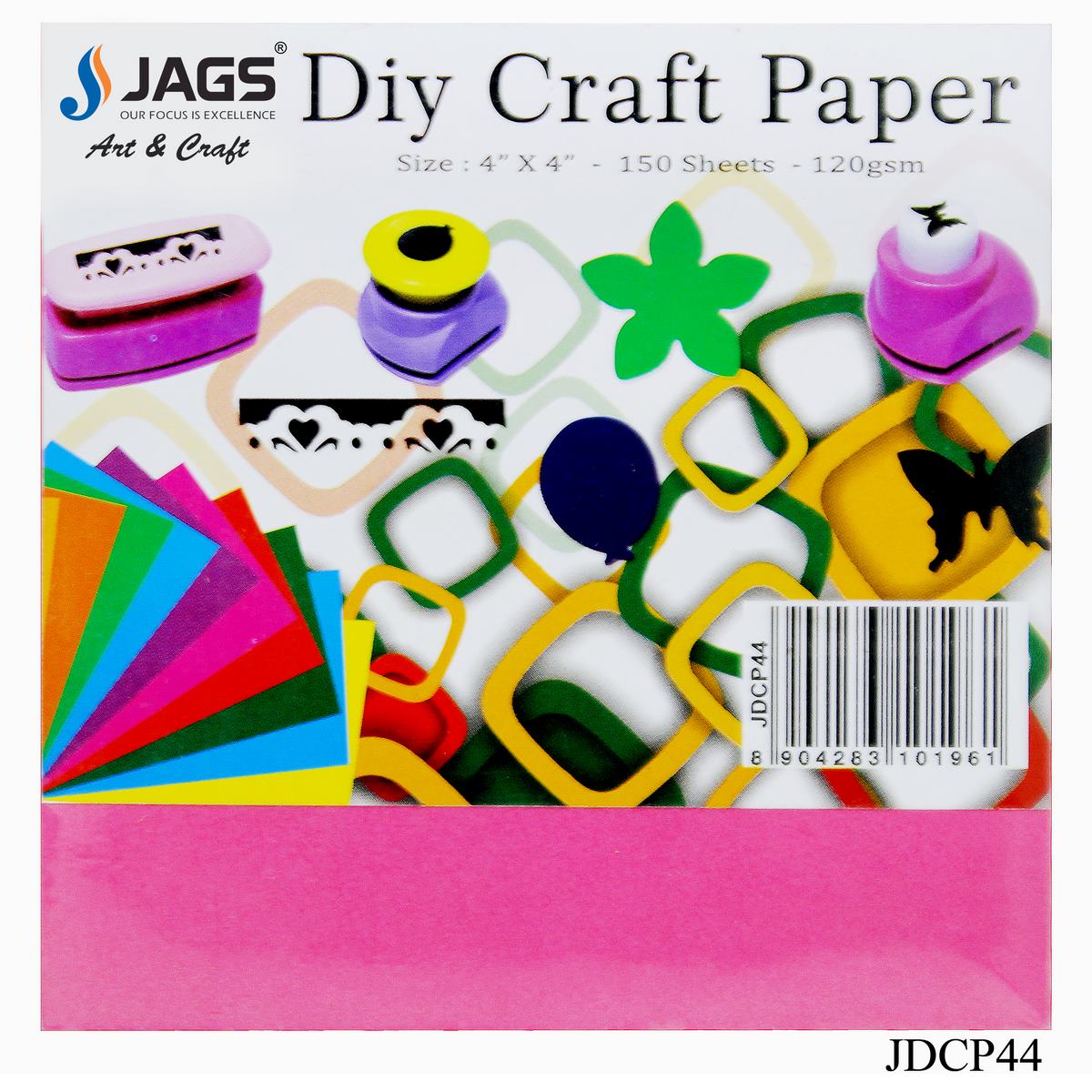 Gift To Love | DIY Craft Paper Colour Qube | Size : 4 X 4 | Code : JDCP44