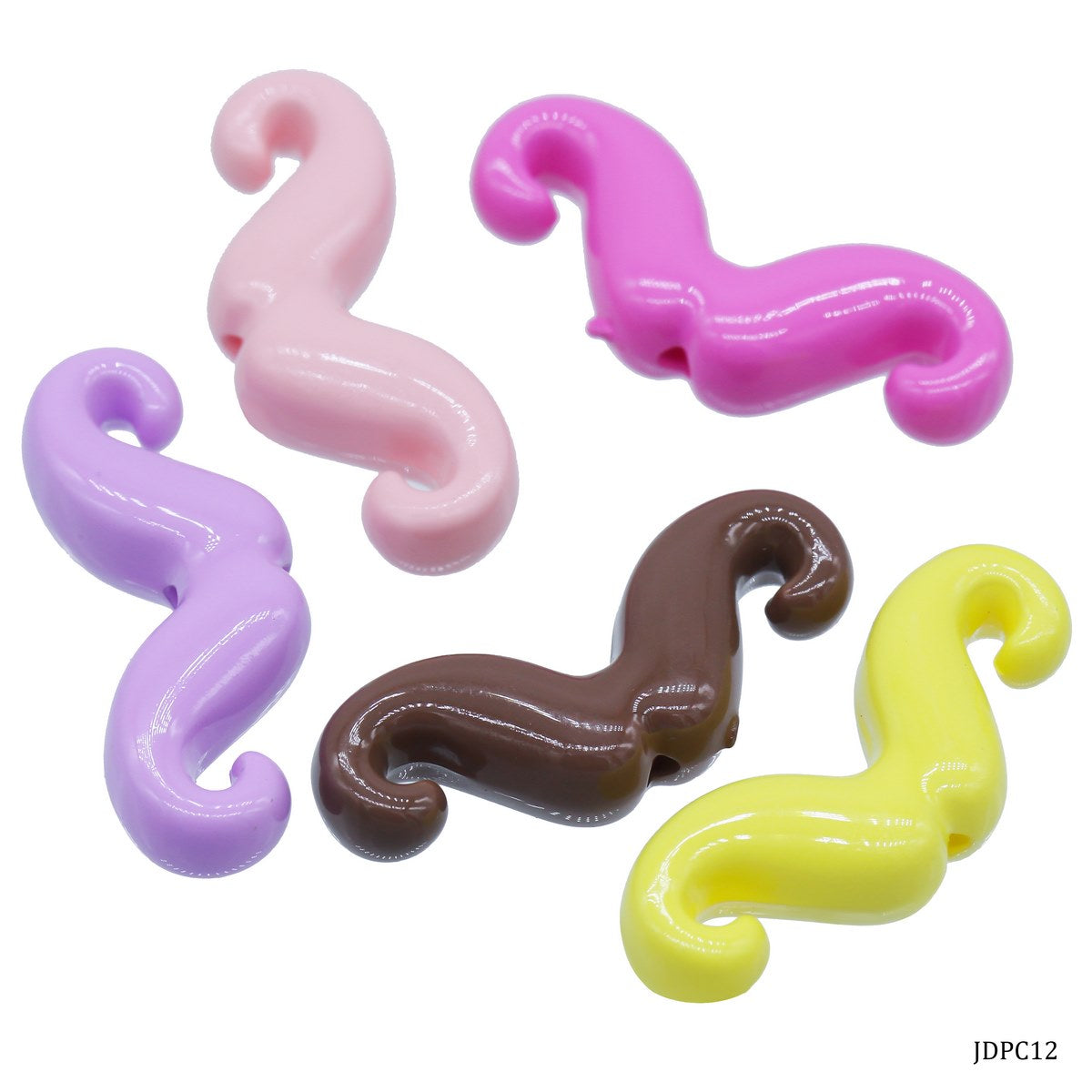 Gift To Love | Jewellery Pendant Mustache | Color : Mix Colour | Pcs : 5 Pcs | Code : JDPC12