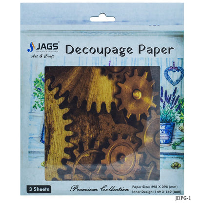Gift To Love | Decoupage Paper Multi Gear | Code : JDPG-1
